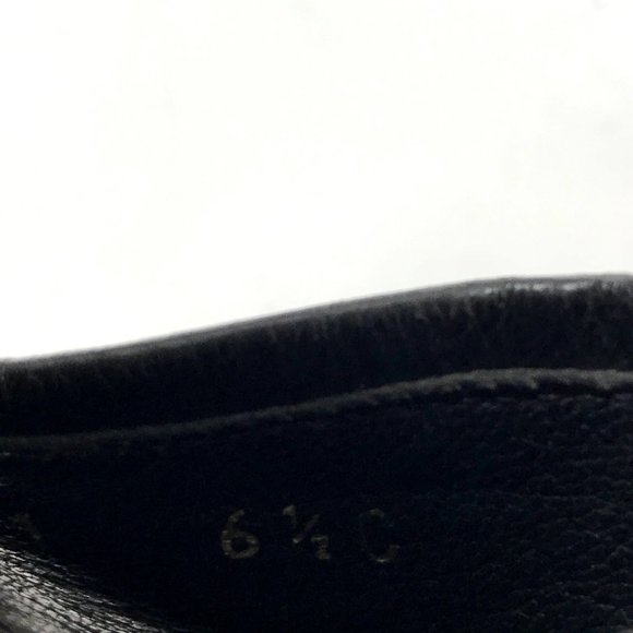 Gucci black monogram open toe mule block heel - Picture 10 of 11